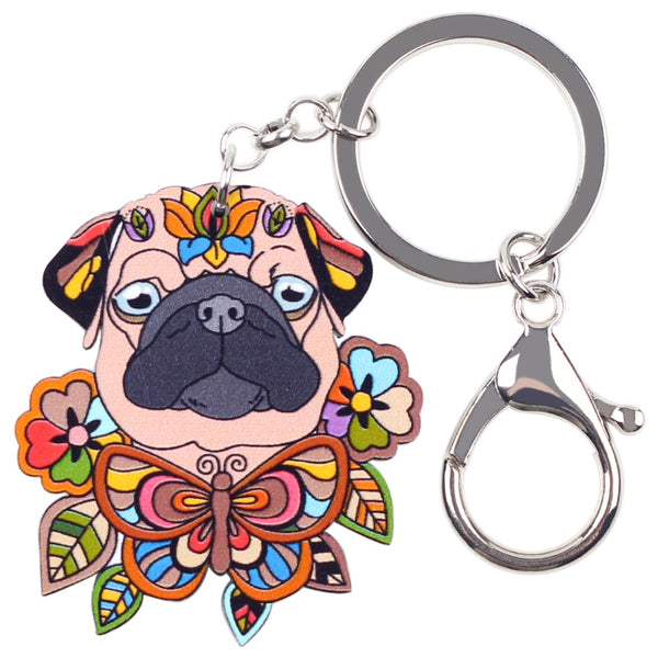 Statement Jewelry Pug Key Chain