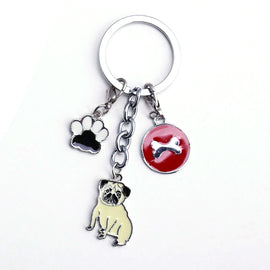 Dog Key Chain Metal