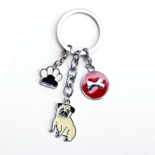 Dog Key Chain Metal