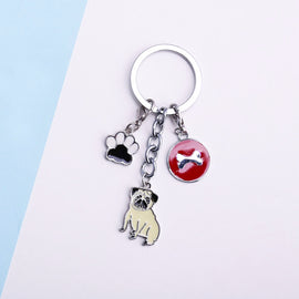 Dog Key Chain Metal