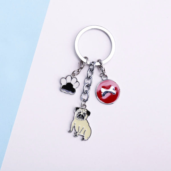 Dog Key Chain Metal