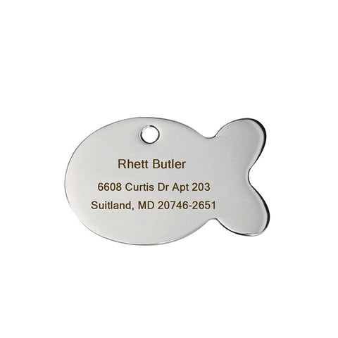 Engraving Text Dog  ID Tag