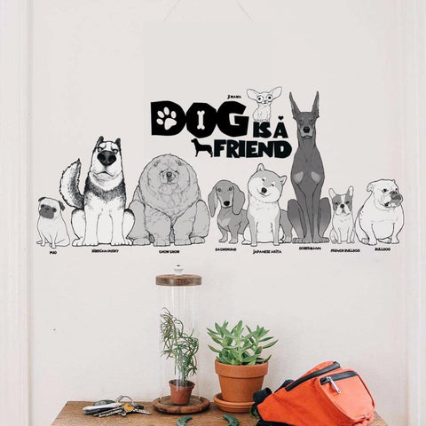 Dog Friend Wall Sticker