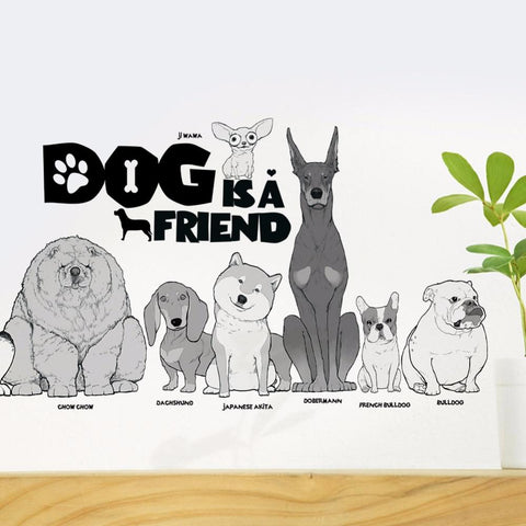 Dog Friend Wall Sticker