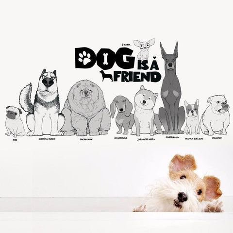 Dog Friend Wall Sticker