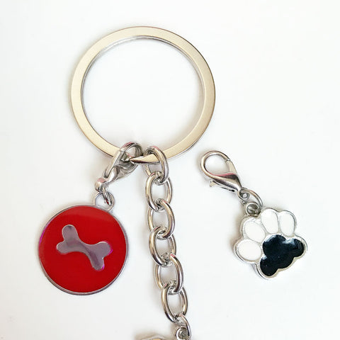 Dog Key Chain Metal