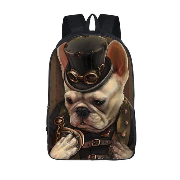 Cool Steampunk Pug Backpack