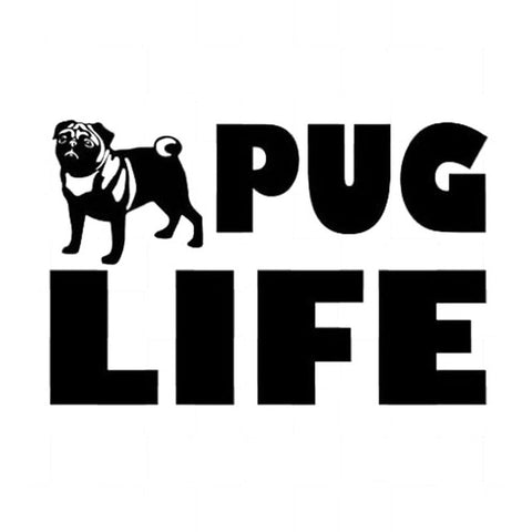 Pug Life Vinyl Decal